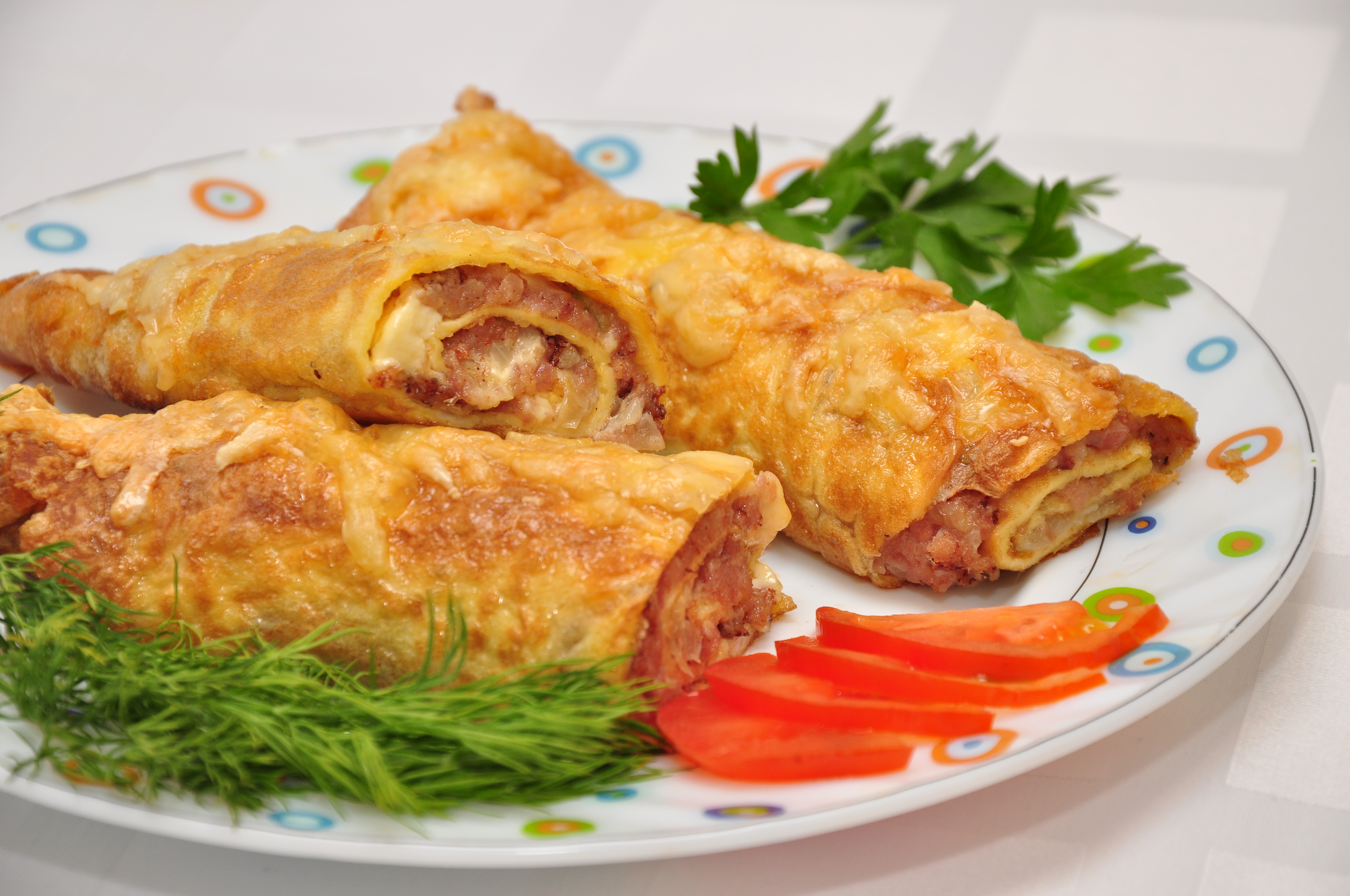 Бризоль с ветчиной и сыром 